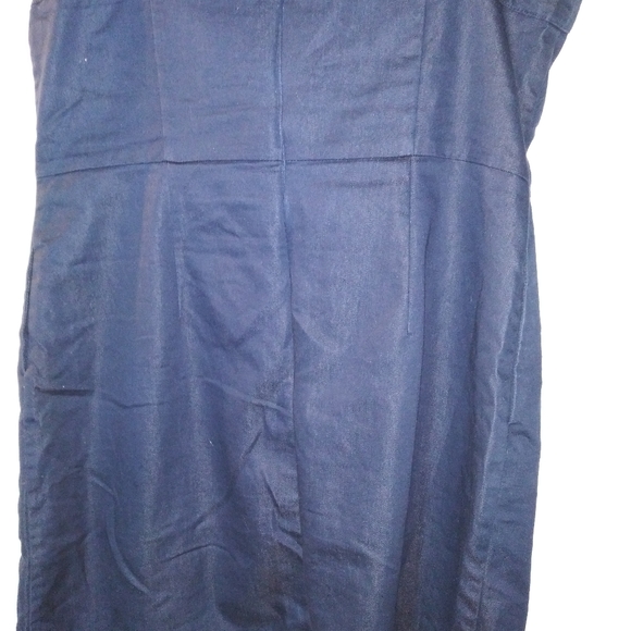 Dots Strapless Denim Mini Dress Sz 13 / 14 - Picture 2 of 3